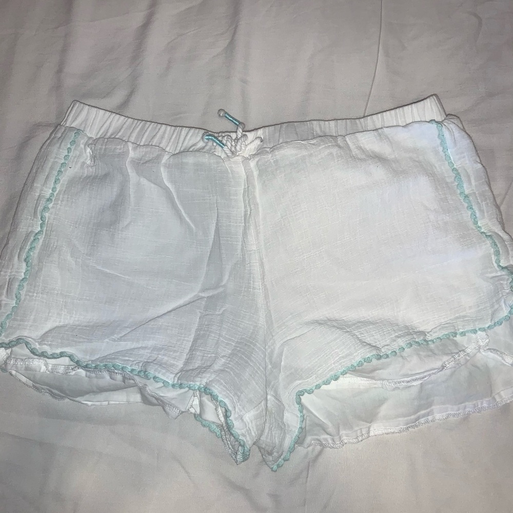 White polo shorts